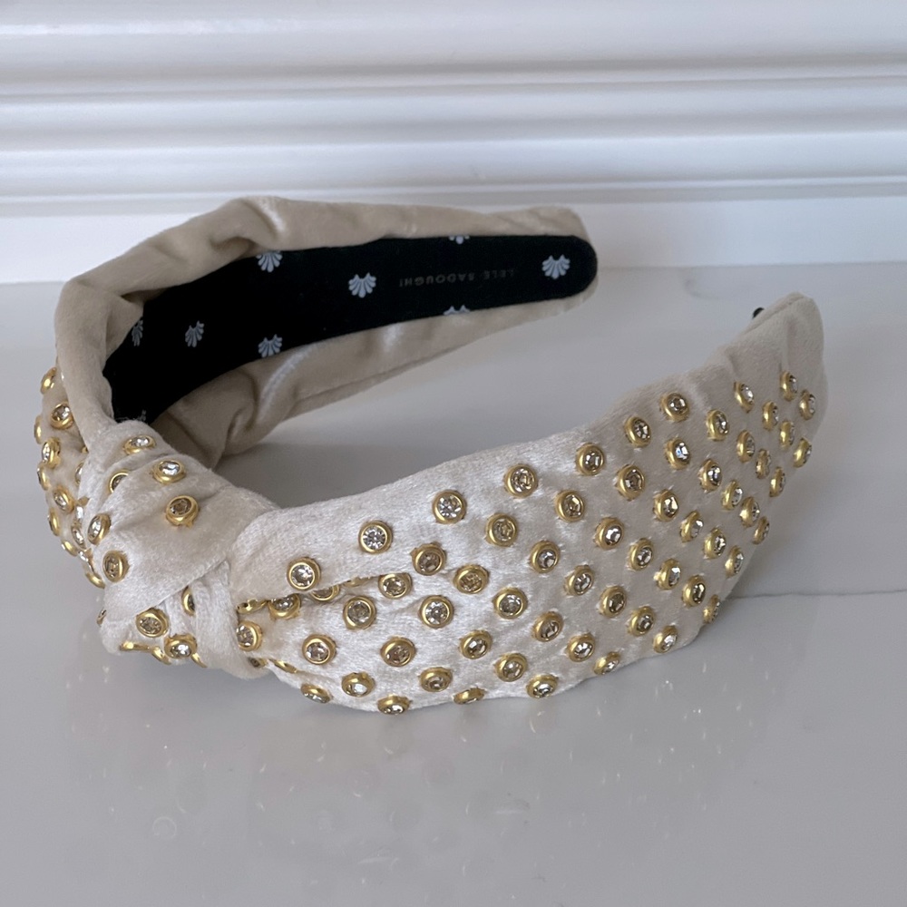 LELE SADOUGHI Ivory crytal headband